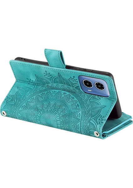 Motorola Moto G45 5G/G34 5g Pu Deri Kapaklı Kapaklı Telefon Kılıfı Kart Yuvalı-Yeşil (Yurt Dışından) fırsatları