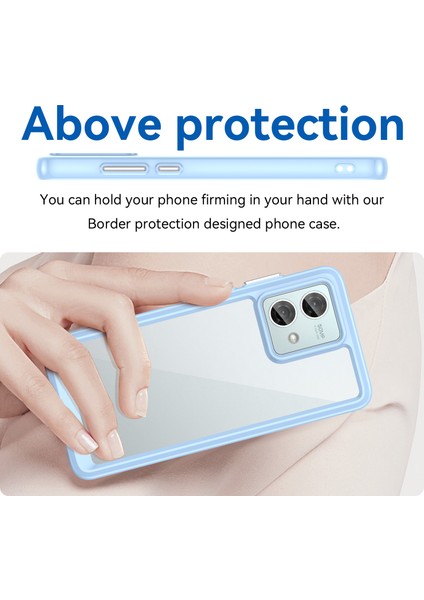 Motorola Moto G84 5g Kılıf Tpu+Akrilik Koruyucu Telefon Kılıfı-Mavi (Yurt Dışından) fırsatları