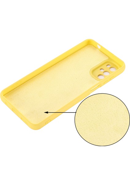 Motorola Moto G22/MOTO E32S 4g Sıvı Silikon Kılıf Yumuşak Çizilmez Mikrofiber Astar Darbeye Dayanıklı Koruyucu Kılıf Kayışlı-Sarı (Yurt Dışından) fiyatları