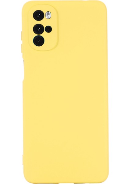Motorola Moto G22/MOTO E32S 4g Sıvı Silikon Kılıf Yumuşak Çizilmez Mikrofiber Astar Darbeye Dayanıklı Koruyucu Kılıf Kayışlı-Sarı (Yurt Dışından) indirimleri