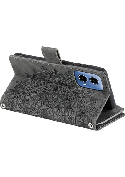Motorola Moto G45 5G/G34 5g Pu Deri Kapaklı Kapaklı Telefon Kılıfı Kart Yuvalı-Gri (Yurt Dışından) indirimleri