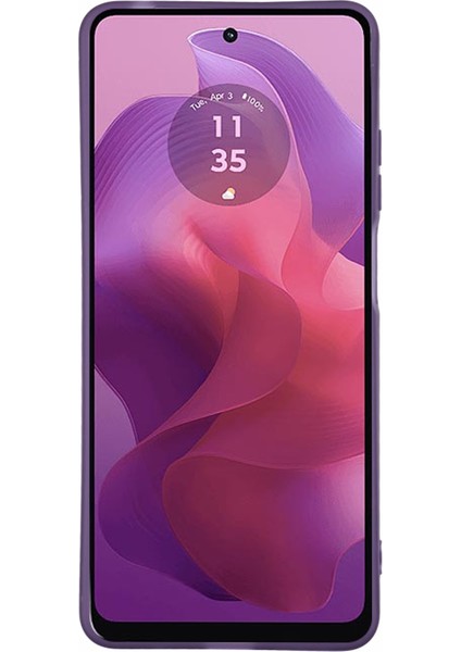 Dksm Serisi Motorola Moto G24 4g Kılıf Elektrokaplama Kamera Çerçevesi Tpu Telefon Kılıfı-Şeffaf Mor (Yurt Dışından) fiyatları