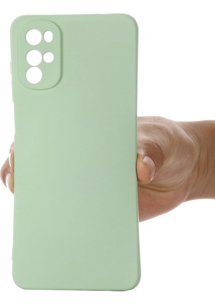 Motorola Moto G22/MOTO E32S 4g Sıvı Silikon Kılıf Yumuşak Çizilmez Mikrofiber Astar Darbeye Dayanıklı Koruyucu Kılıf Kayışlı-Yeşil (Yurt Dışından) fırsatları