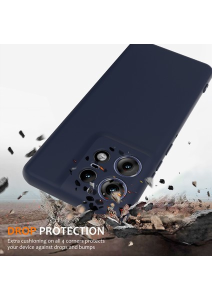 Motorola Edge 50 Pro 5g Kılıf Için Magsafe Anti-Düşme Sıvı Silikon Telefon Kılıfı ve Kordon ile Uyumlu - Koyu Mavi (Yurt Dışından) modelleri