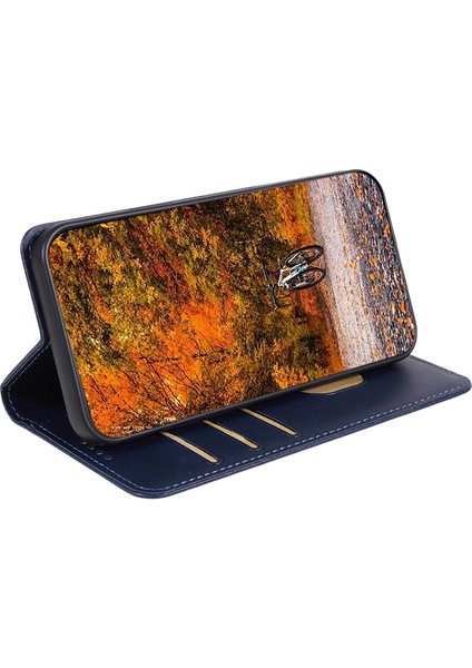 Motorola Moto G84 5g Pu Deri Cep Telefonu Kılıfı Dana Dokusu Stand Cüzdan Kapağı-Mavi (Yurt Dışından) indirimleri