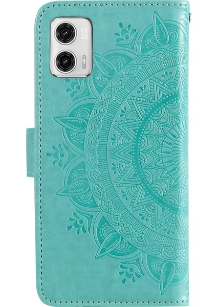 Motorola Moto G73 5g Baskılı Mandala Çiçek Desenli Telefon Kılıfı Cüzdan Standı Telefon Kılıfı Kabuk-Yeşil (Yurt Dışından) indirimleri