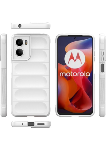 Motorola Moto G05 4G/E15 4g Kılıf Düşmeye Karşı Yumuşak Tpu Sağlam Telefon Arka Kapağı-Beyaz (Yurt Dışından) fiyatları