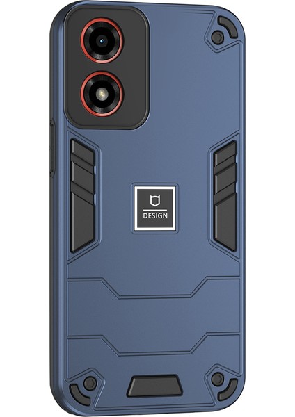 Motorola Moto G04 4g Kılıf Pc+Tpu Düşmeye Dayanıklı Koruyucu Telefon Kılıfı-Lacivert (Yurt Dışından)