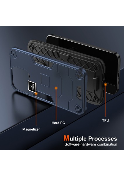 Motorola Moto G04 4g Kılıf Pc+Tpu Düşmeye Dayanıklı Koruyucu Telefon Kılıfı-Lacivert (Yurt Dışından) indirimleri