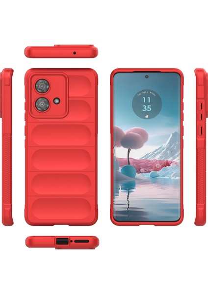 Motorola Edge 40 Neo 5g Tpu Kılıf Dayanıklı Darbeye Dayanıklı Akıllı Telefon Kılıfı-Kırmızı (Yurt Dışından) fiyatları