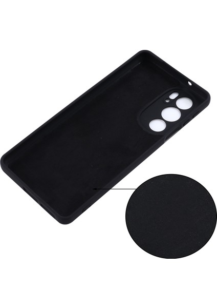 Motorola Edge 30 Pro (Motorola Edge+ (2022)) Için Düşmeye Karşı Sıvı Silikon Telefon Kılıfı Yumuşak Mikrofiber Astar Yastık Çizilmeye Karşı Koruyucu Kılıf-Siyah (Yurt Dışından) fırsatları