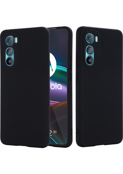 Motorola Edge 30 5g Sıvı Silikon Darbeye Dayanıklı Koruyucu Telefon Kılıfı Yumuşak Mikrofiber Astar Yastık Çizilmez Kapak-Siyah (Yurt Dışından) fiyatları