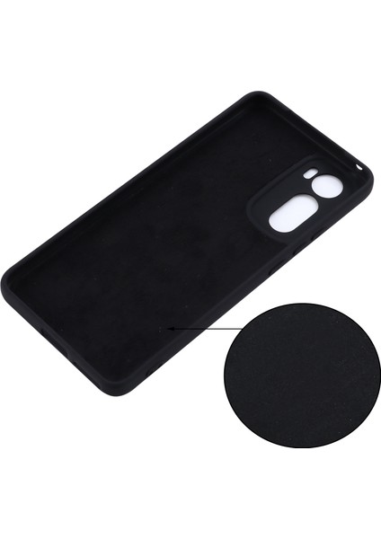 Motorola Edge 30 5g Sıvı Silikon Darbeye Dayanıklı Koruyucu Telefon Kılıfı Yumuşak Mikrofiber Astar Yastık Çizilmez Kapak-Siyah (Yurt Dışından) fırsatları