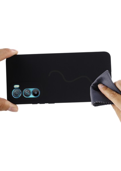 Motorola Edge 30 5g Sıvı Silikon Darbeye Dayanıklı Koruyucu Telefon Kılıfı Yumuşak Mikrofiber Astar Yastık Çizilmez Kapak-Siyah (Yurt Dışından) indirimleri