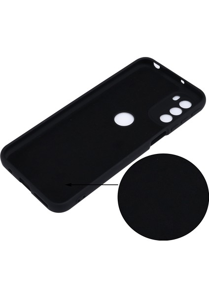 Motorola Moto G31/G41 Yumuşak Sıvı Silikon Telefon Kılıfı Mikrofiber Astar Yastık Kamera Koruma Kılıfı Kayışlı-Siyah (Yurt Dışından) fiyatları