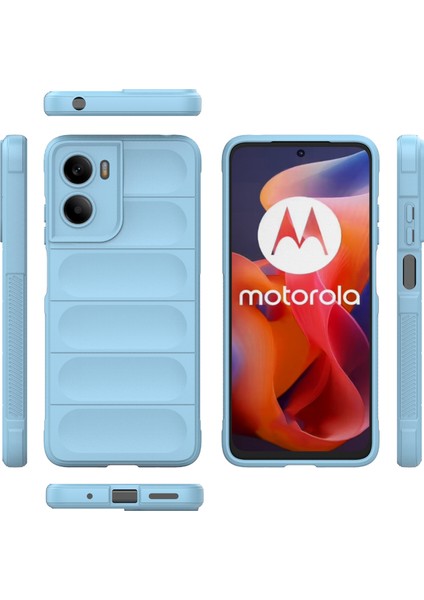 Motorola Moto G05 4G/E15 4g Kılıf Düşmeye Karşı Yumuşak Tpu Sağlam Telefon Arka Kapağı-Bebek Mavisi (Yurt Dışından) fırsatları