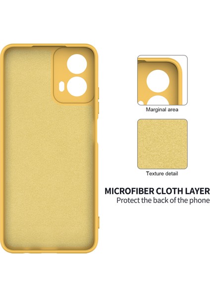 Motorola Moto G Power (2024) Kılıf Sıvı Silikon Cep Telefonu Kılıfı Kayışlı-Sarı (Yurt Dışından) indirimleri