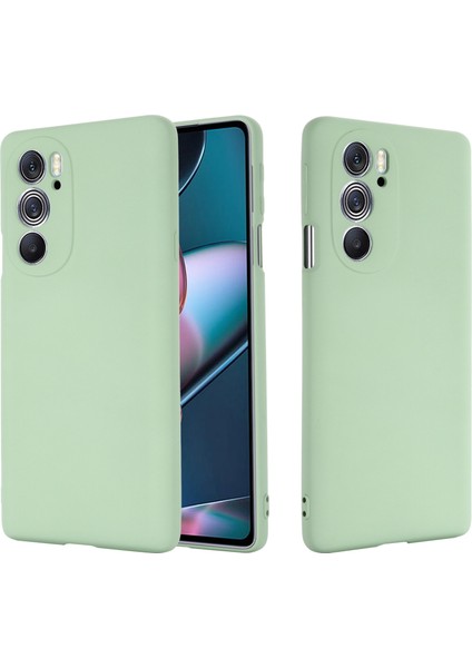 Motorola Edge 30 Pro (Motorola Edge+ (2022)) Için Düşmeye Karşı Sıvı Silikon Telefon Kılıfı Yumuşak Mikrofiber Astar Yastık Çizilmeye Karşı Koruyucu Kılıf-Yeşil (Yurt Dışından) fiyatları