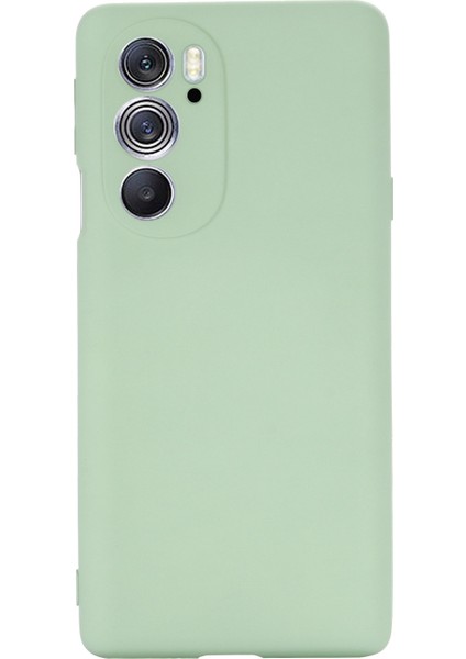 Motorola Edge 30 Pro (Motorola Edge+ (2022)) Için Düşmeye Karşı Sıvı Silikon Telefon Kılıfı Yumuşak Mikrofiber Astar Yastık Çizilmeye Karşı Koruyucu Kılıf-Yeşil (Yurt Dışından) modelleri