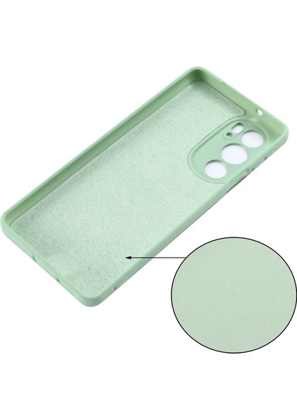 Motorola Edge 30 Pro (Motorola Edge+ (2022)) Için Düşmeye Karşı Sıvı Silikon Telefon Kılıfı Yumuşak Mikrofiber Astar Yastık Çizilmeye Karşı Koruyucu Kılıf-Yeşil (Yurt Dışından) fırsatları