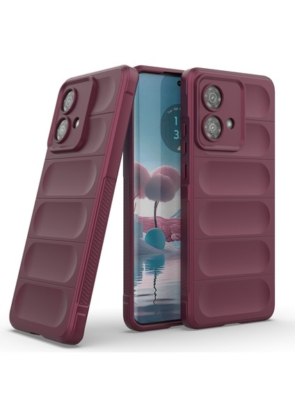 Motorola Edge 40 Neo 5g Tpu Kılıf Dayanıklı Darbeye Dayanıklı Akıllı Telefon Kılıfı-Şarap Kırmızısı (Yurt Dışından) fiyatları