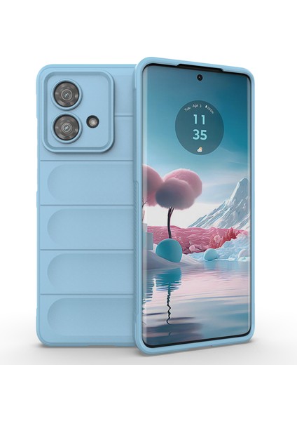 Motorola Edge 40 Neo 5g Tpu Kılıf Dayanıklı Darbeye Dayanıklı Akıllı Telefon Kılıfı-Bebek Mavisi (Yurt Dışından)