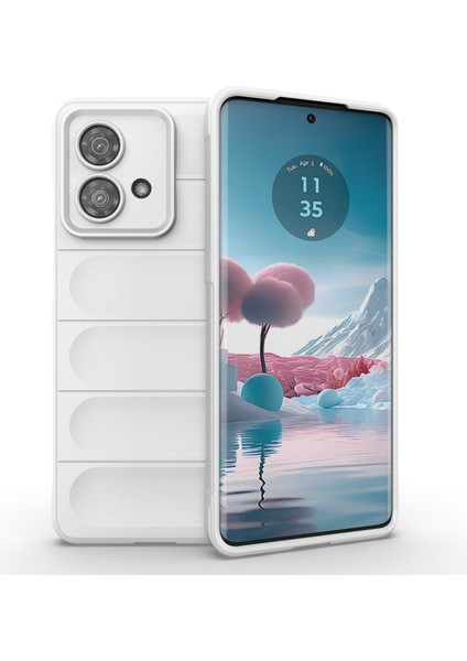 Motorola Edge 40 Neo 5g Tpu Kılıf Dayanıklı Darbeye Dayanıklı Akıllı Telefon Kılıfı-Beyaz (Yurt Dışından)