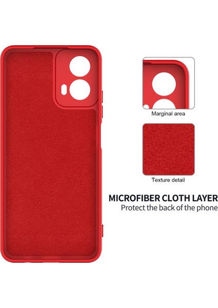 Motorola Moto G Power (2024) Kılıf Sıvı Silikon Cep Telefonu Kılıfı Askılı-Kırmızı (Yurt Dışından) indirimleri