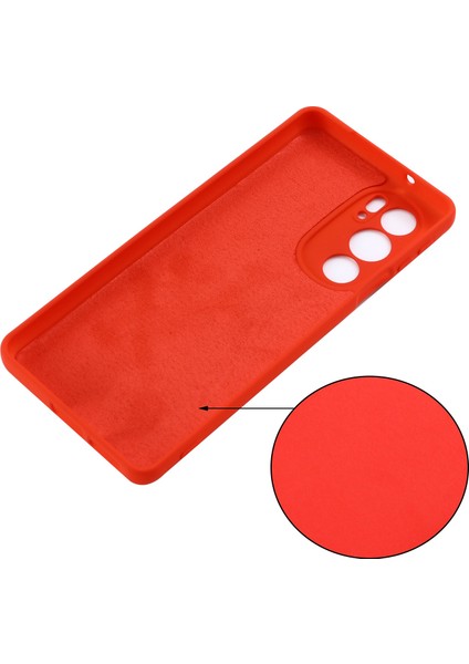 Motorola Edge 30 Pro (Motorola Edge+ (2022)) Için Düşmeye Karşı Sıvı Silikon Telefon Kılıfı Yumuşak Mikrofiber Astar Yastık Çizilmeye Karşı Koruyucu Kılıf-Kırmızı (Yurt Dışından) fırsatları