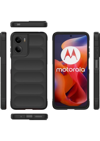 Motorola Moto G05 4G/E15 4g Kılıf Düşmeye Karşı Yumuşak Tpu Sağlam Telefon Arka Kapağı-Siyah (Yurt Dışından) indirimleri