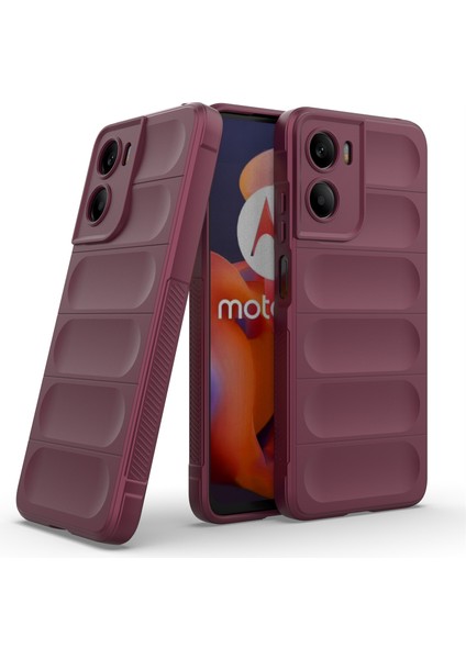 Motorola Moto G05 4G/E15 4g Kılıf Düşmeye Karşı Yumuşak Tpu Sağlam Telefon Arka Kapağı-Şarap Kırmızısı (Yurt Dışından) fiyatları