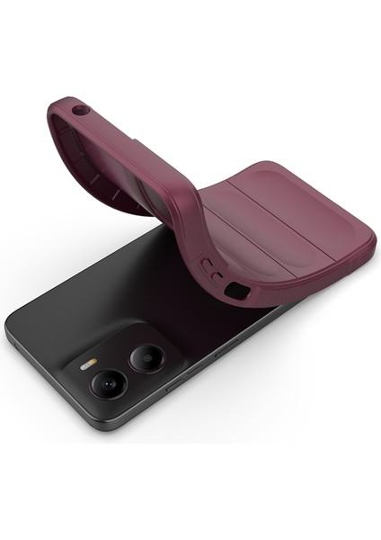 Motorola Moto G05 4G/E15 4g Kılıf Düşmeye Karşı Yumuşak Tpu Sağlam Telefon Arka Kapağı-Şarap Kırmızısı (Yurt Dışından) modelleri