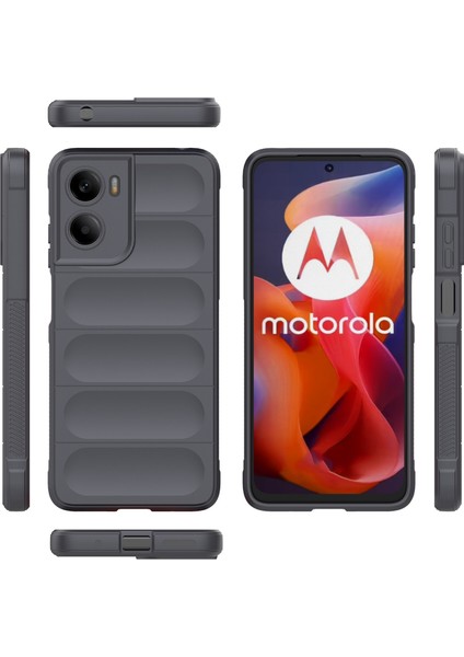Motorola Moto G05 4G/E15 4g Kılıf Düşmeye Karşı Yumuşak Tpu Sağlam Telefon Arka Kapağı-Koyu Gri (Yurt Dışından) fiyatları