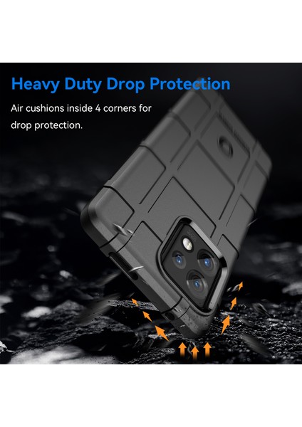 Motorola Moto X40 5G/EDGE+(2023)/EDGE 40 Pro 5g Düşmeye Dayanıklı Sağlam Kare Izgara Doku Darbeye Dayanıklı Yumuşak Tpu Arka Kapak-Siyah Için Telefon Kılıfı (Yurt Dışından) modelleri