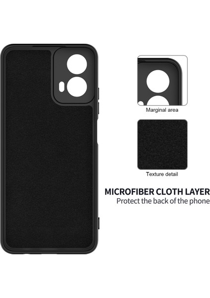Motorola Moto G Power (2024) Kılıf Sıvı Silikon Cep Telefonu Kılıfı Kayışlı-Siyah (Yurt Dışından) indirimleri