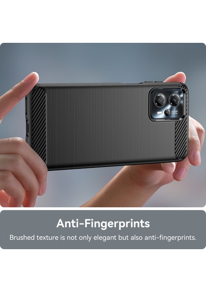 Motorola Moto G13 4G/G23 4g Için Darbeye Dayanıklı Cep Telefonu Kılıfı, Fırçalanmış Karbon Fiber Dokulu Çizilmez Telefon Kılıfı-Siyah (Yurt Dışından) indirimleri