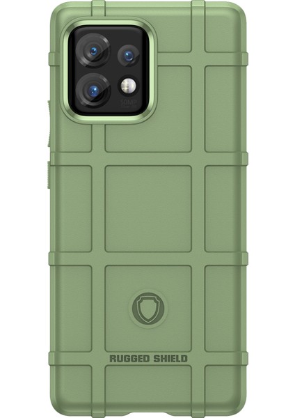 Motorola Moto X40 5G/EDGE+(2023)/EDGE 40 Pro 5g Düşmeye Dayanıklı Sağlam Kare Izgara Doku Darbeye Dayanıklı Yumuşak Tpu Arka Kapak-Yeşil Telefon Kılıfı (Yurt Dışından) fiyatları