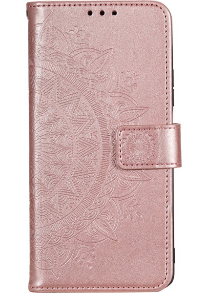 Motorola Moto G72 4g Darbeye Dayanıklı Telefon Kılıfı Baskılı Mandala Çiçek Desenli Telefon Standı Kılıfı Cüzdan-Gül Altın (Yurt Dışından) modelleri