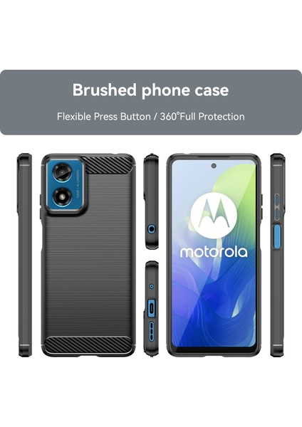 Motorola Moto E14 4G/G04 4G/G04S 4G/G24 4g Telefon Kılıfı Çizilmez Yumuşak Tpu Kapak-Siyah (Yurt Dışından) modelleri