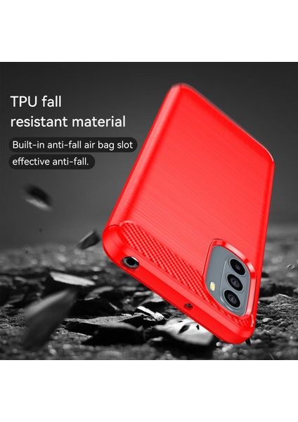 1.8mm Esnek Karbon Fiber Doku Tpu Kılıf Fırçalanmış Yüzey Telefon Kılıfı Motorola Moto G31/G41 Için Düşmeye Dayanıklı Hava Yastığı Tamponu-Kırmızı (Yurt Dışından) indirimleri