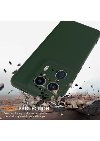 Motorola Edge 50 Ultra 5g/moto X50 Ultra 5g Kılıf Için Magsafe Anti-Düşme Sıvı Silikon Telefon Kılıfı ve Kordon ile Uyumlu - Koyu Yeşil (Yurt Dışından) modelleri