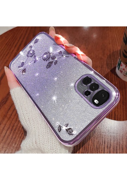 Kadem Motorola Moto G22 Kılıfı Parıltılı Yapay Elmas Çiçek Tpu Telefon Arka Kapağı-Mavi (Yurt Dışından) fırsatları