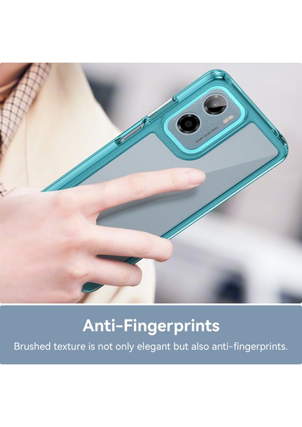 Motorola Moto E15 4G/G05 4g Kılıf Tpu+Akrilik Koruyucu Şeffaf Telefon Kılıfı-Şeffaf Mavi (Yurt Dışından) fiyatları