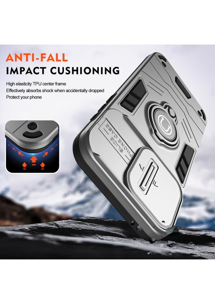 Motorola Edge 50 Ultra 5g/moto X50 Ultra 5g Kılıf Sürgülü Camshield Kickstand Pc+Tpu Telefon Kılıfı-Gri (Yurt Dışından) indirimleri