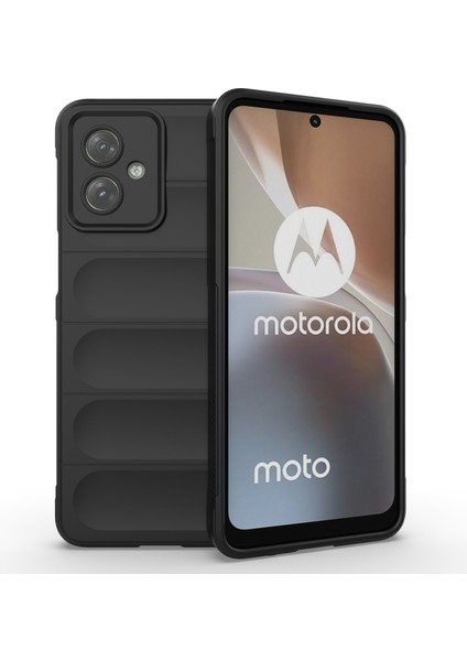 Motorola Moto G54 5g Tpu Kılıf Düşmeye Dayanıklı Sağlam Telefon Arka Kapağı-Siyah (Yurt Dışından)