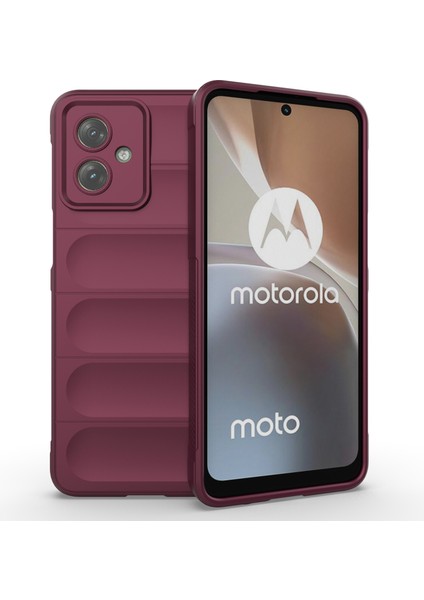 Motorola Moto G54 5g Tpu Kılıf Düşmeye Dayanıklı Sağlam Telefon Arka Kapağı-Şarap Kırmızısı (Yurt Dışından)