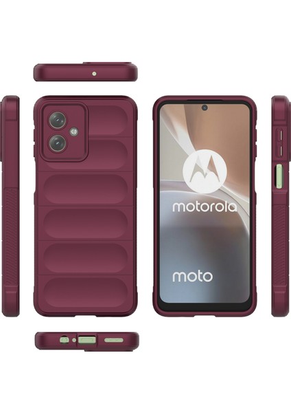 Motorola Moto G54 5g Tpu Kılıf Düşmeye Dayanıklı Sağlam Telefon Arka Kapağı-Şarap Kırmızısı (Yurt Dışından) modelleri