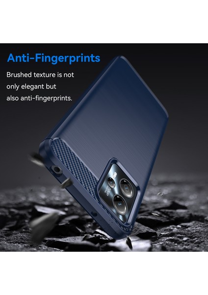 Motorola Moto G13 4G/G23 4g Için Darbeye Dayanıklı Cep Telefonu Kılıfı, Fırçalanmış Karbon Fiber Dokulu Çizilmez Telefon Kılıfı-Mavi (Yurt Dışından) fırsatları