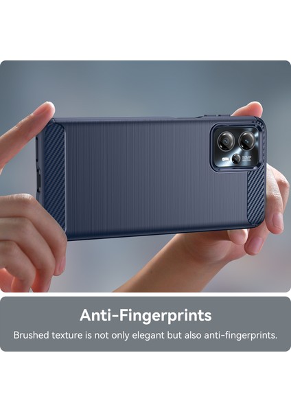 Motorola Moto G13 4G/G23 4g Için Darbeye Dayanıklı Cep Telefonu Kılıfı, Fırçalanmış Karbon Fiber Dokulu Çizilmez Telefon Kılıfı-Mavi (Yurt Dışından) indirimleri
