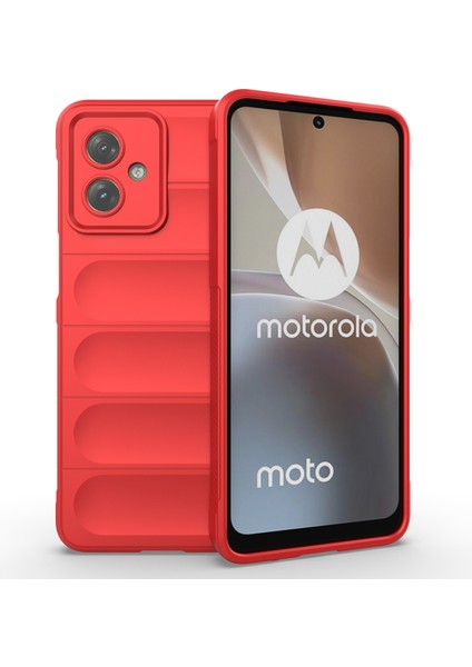 Motorola Moto G54 5g Tpu Kılıf Düşmeye Dayanıklı Sağlam Telefon Arka Kapağı-Kırmızı (Yurt Dışından)
